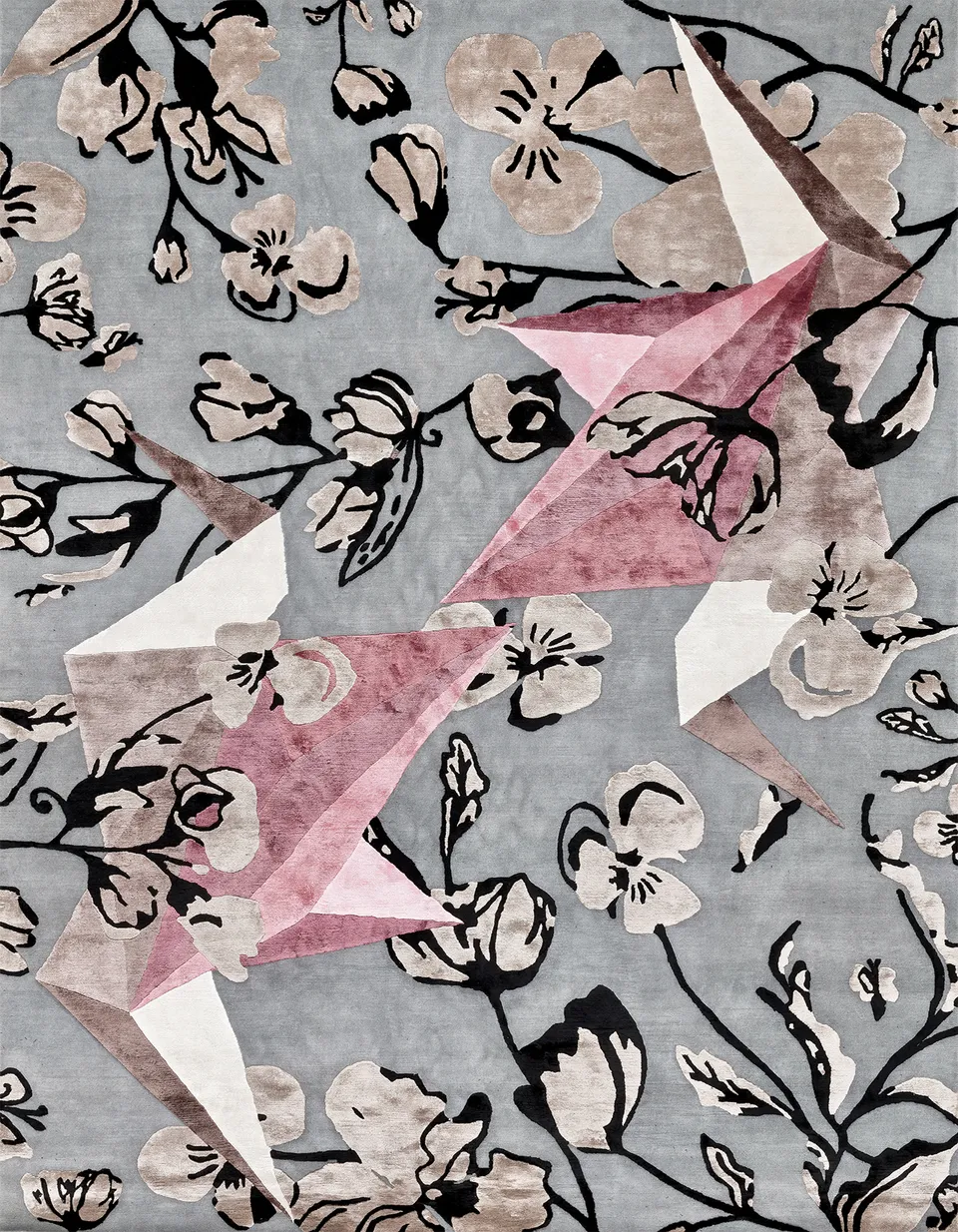 illulian-flying-gru-tappeto-design-fatto-a-mano image 1