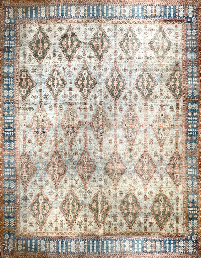 illulian-agra-maharaja-cotton-tappeto-nomad-405x355-cm-india image 1
