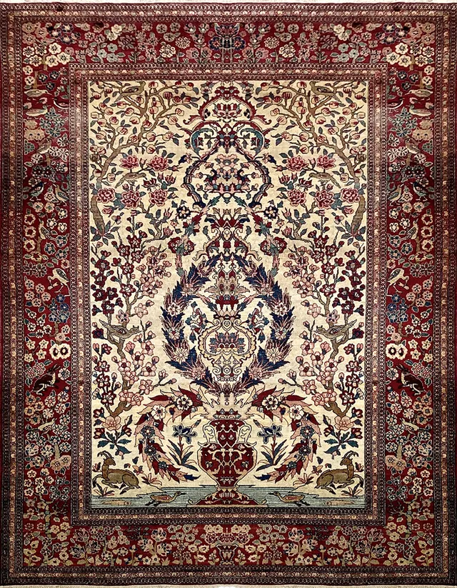 illulian-isfahan-vase-tappeto-persiano-203x104-cm image 1