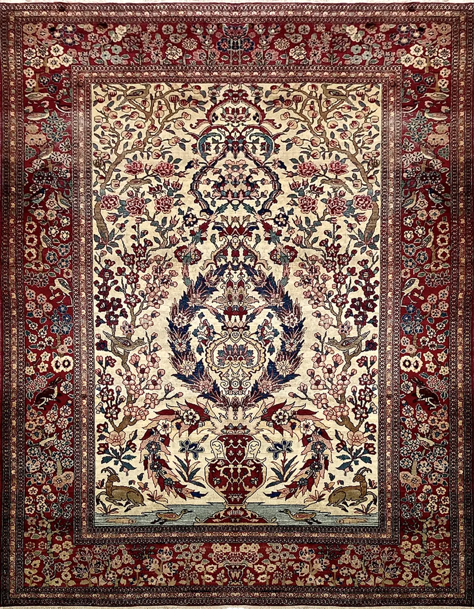 illulian-isfahan-vase-tappeto-persiano-203x104-cm image 1