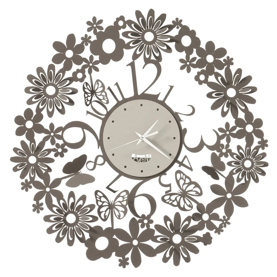 arti-mestieri-margherite-orologio-da-parete-50-cm-ferro image 1