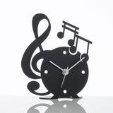 arti-mestieri-musica-orologio-da-tavolo-chiave-di-violino-oro-argento image 3