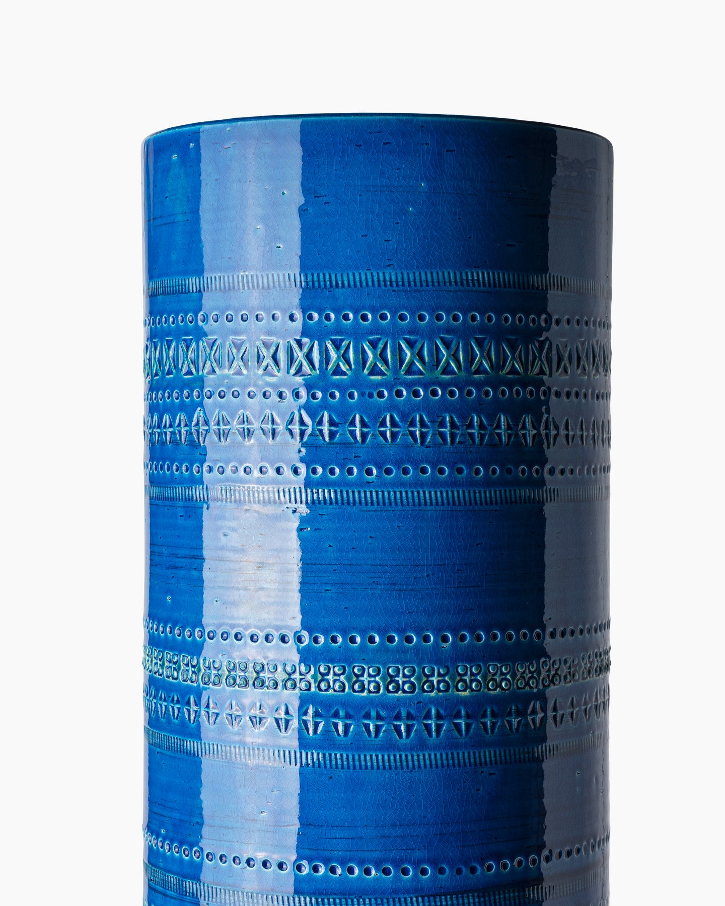 bitossi-ceramiche-vaso-portaombrelli-rimini-blu-aldo-londi image 3