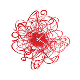 arti-mestieri-doodle-orologio-da-parete-58-cm-nero-rosso-in-ferro image 2