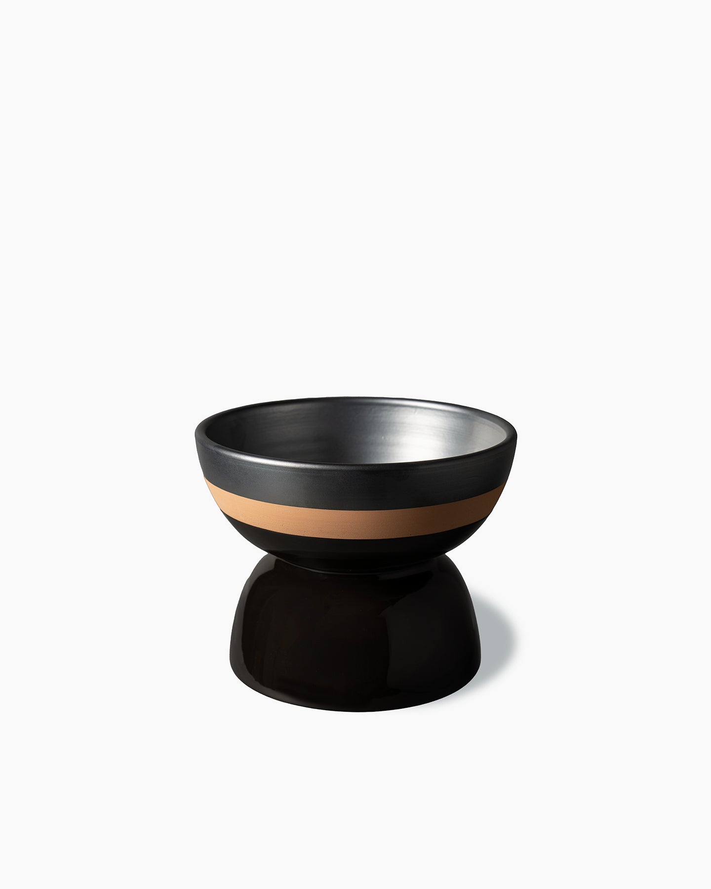 bitossi-ceramiche-bolo-alzata-coppa-ettore-sottsass-nero-e-rame image 2