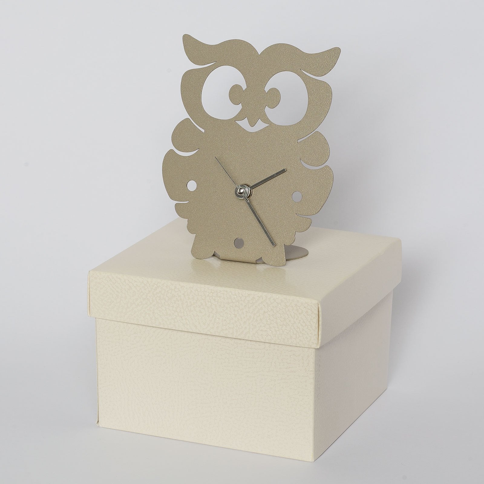 arti-mestieri-bibino-gufetto-orologio-bomboniera-13x16-cm image 3