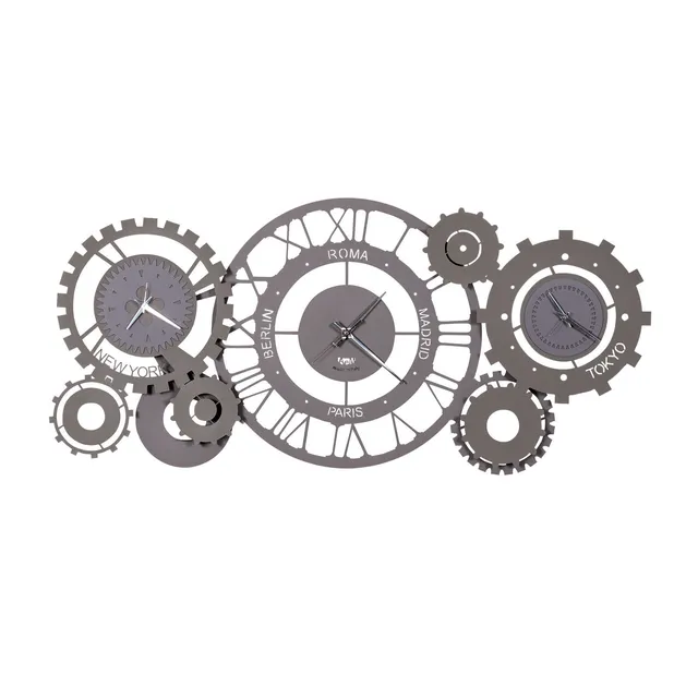 arti-mestieri-fuso-meccano-orologio-da-parete-in-ferro-97x44-cm image 1
