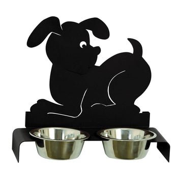 arti-mestieri-porta-ciotole-cane-rialzato-40x17x38-cm-in-ferro-beige-nero image 3