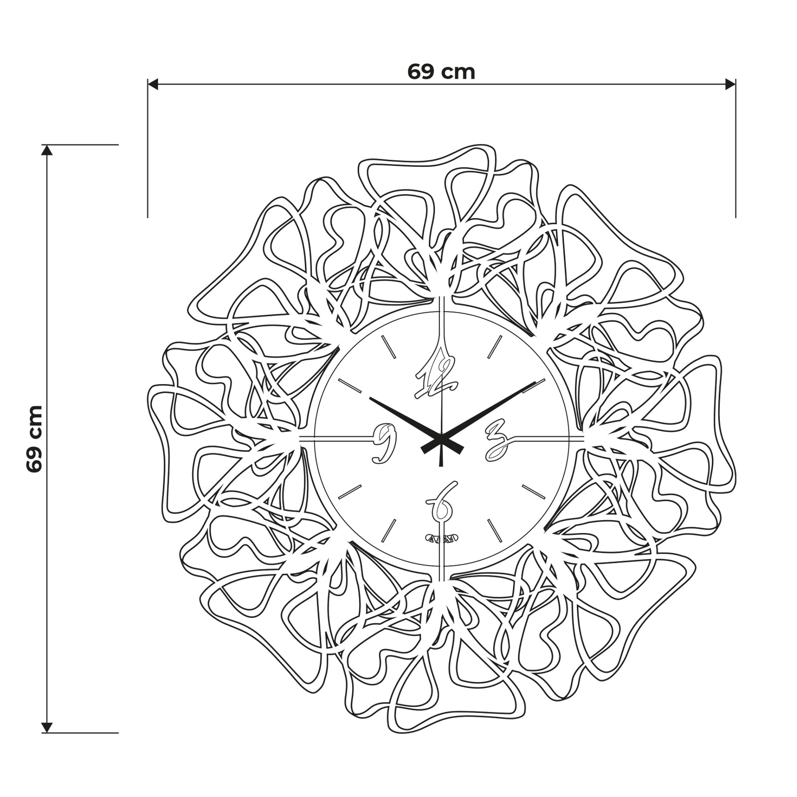 arti-mestieri-linea-orologio-da-parete-particolare-in-ferro image 3