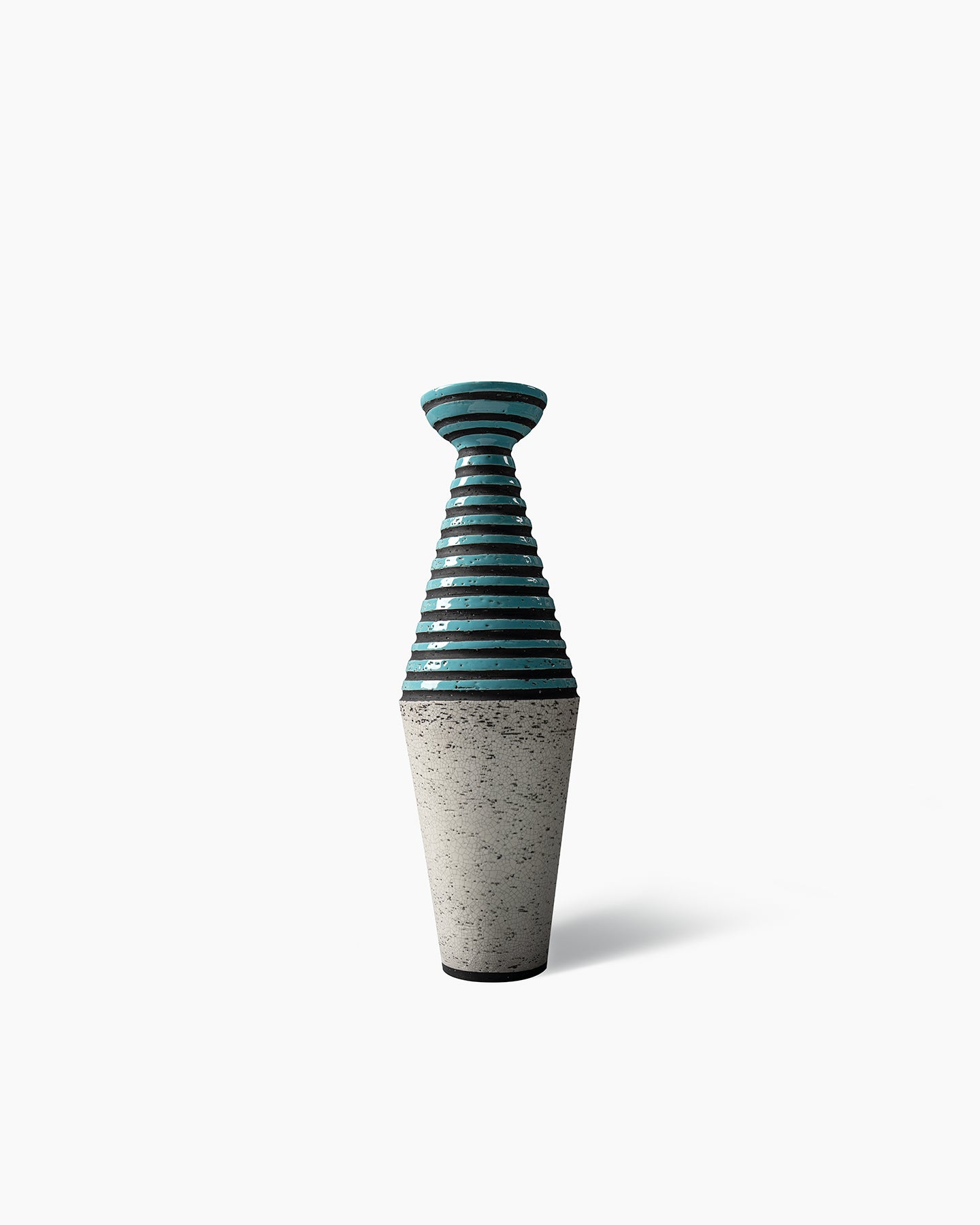 bitossi-ceramiche-vaso-1957-aldo-londi-turchese-limited-199 image 1
