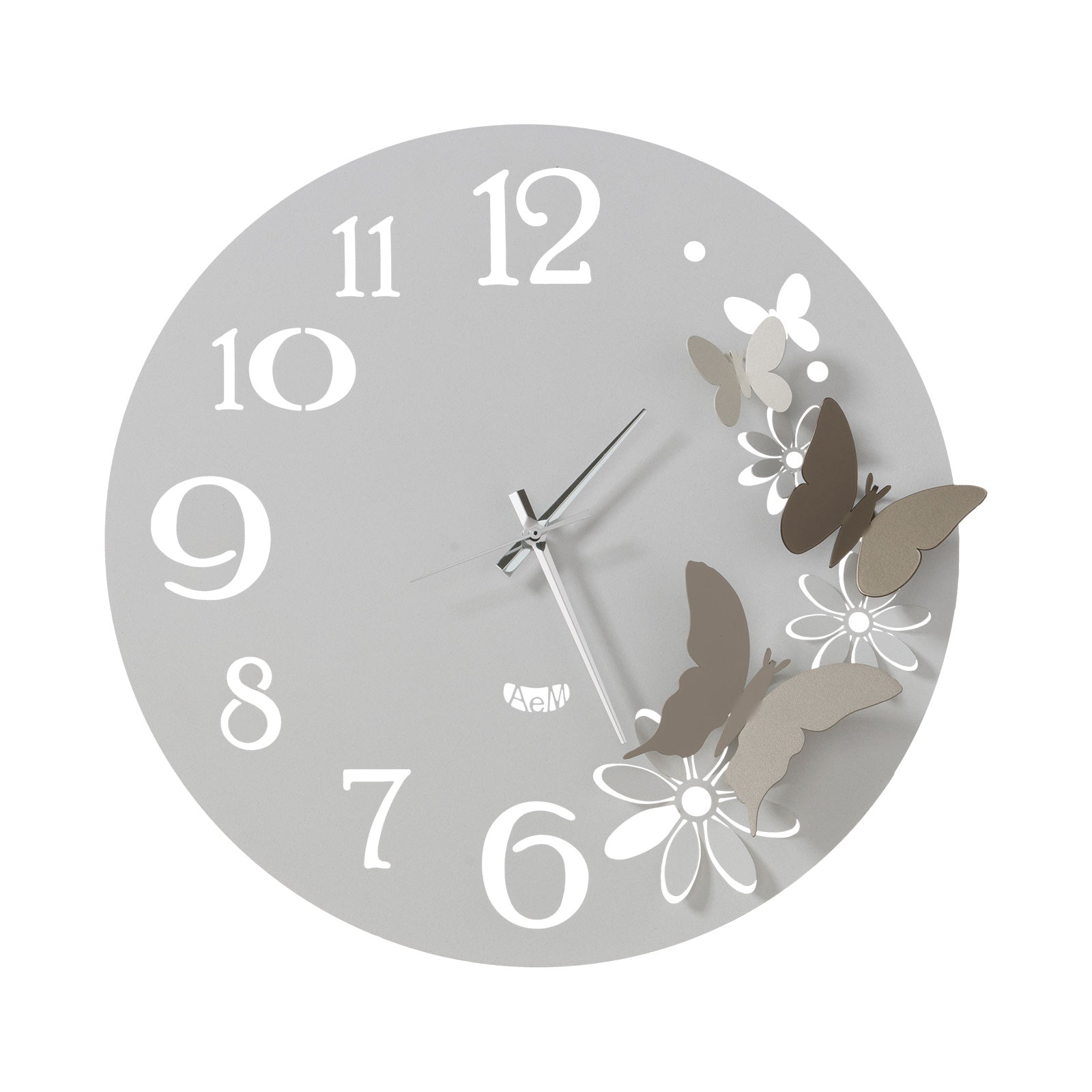 arti-mestieri-butterfly-flowers-piccolo-orologio-da-parete image 5