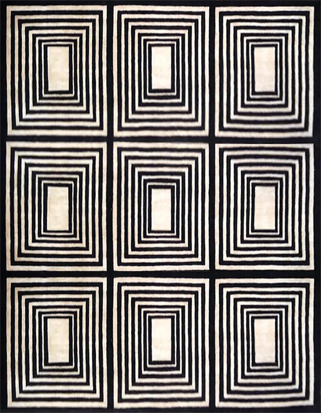 illulian-d-square-329x246-cm-tappeto-lana-e-seta-gold-100 image 1
