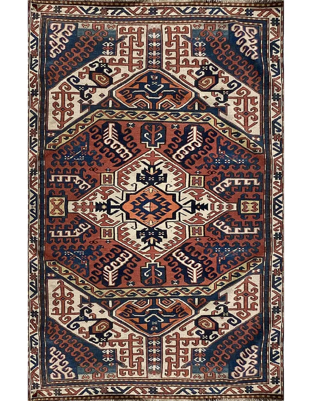 illulian-kasak-oushak-kasim-b-tappeto-caucaso-220-x-110-cm-in-lana image 1