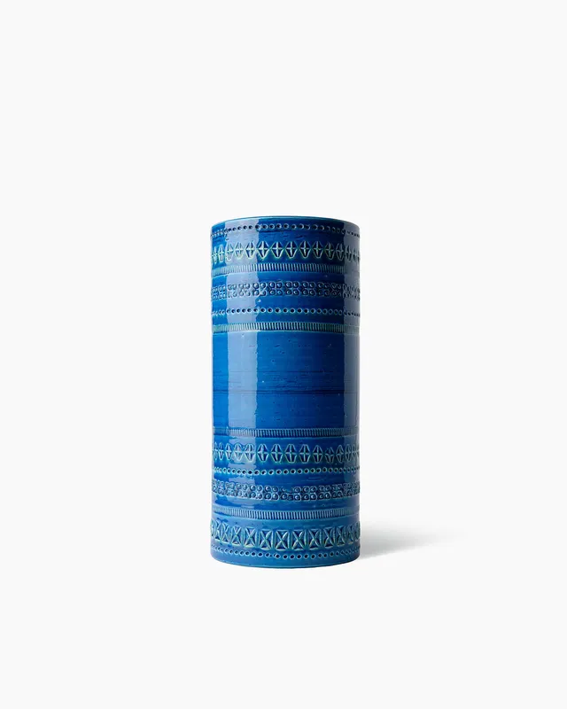 bitossi-ceramiche-vaso-rimini-blu-tornito-aldo-londi image 1