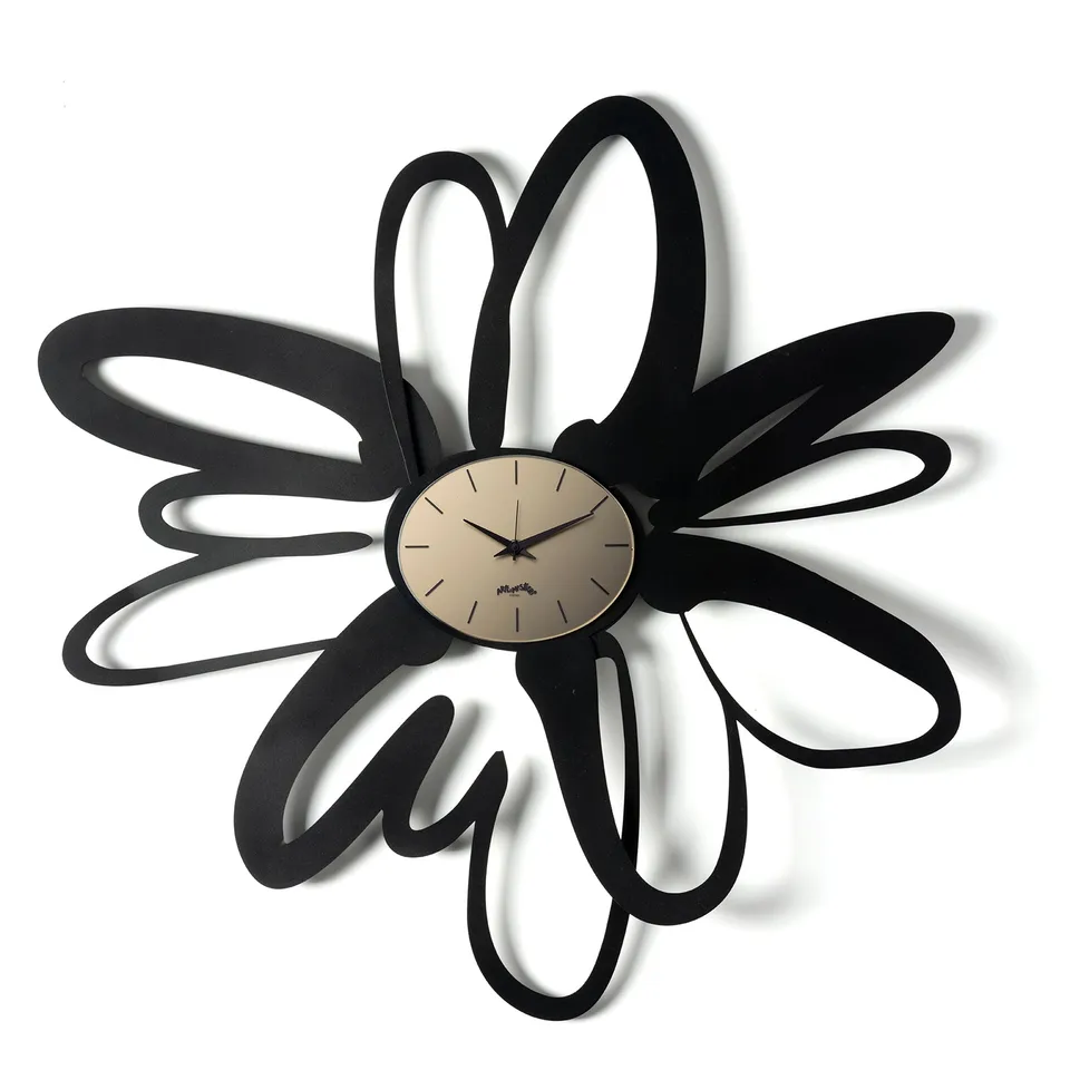 arti-mestieri-shodo-orologio-da-parete-fiore-vetro-velour-luxe image 1