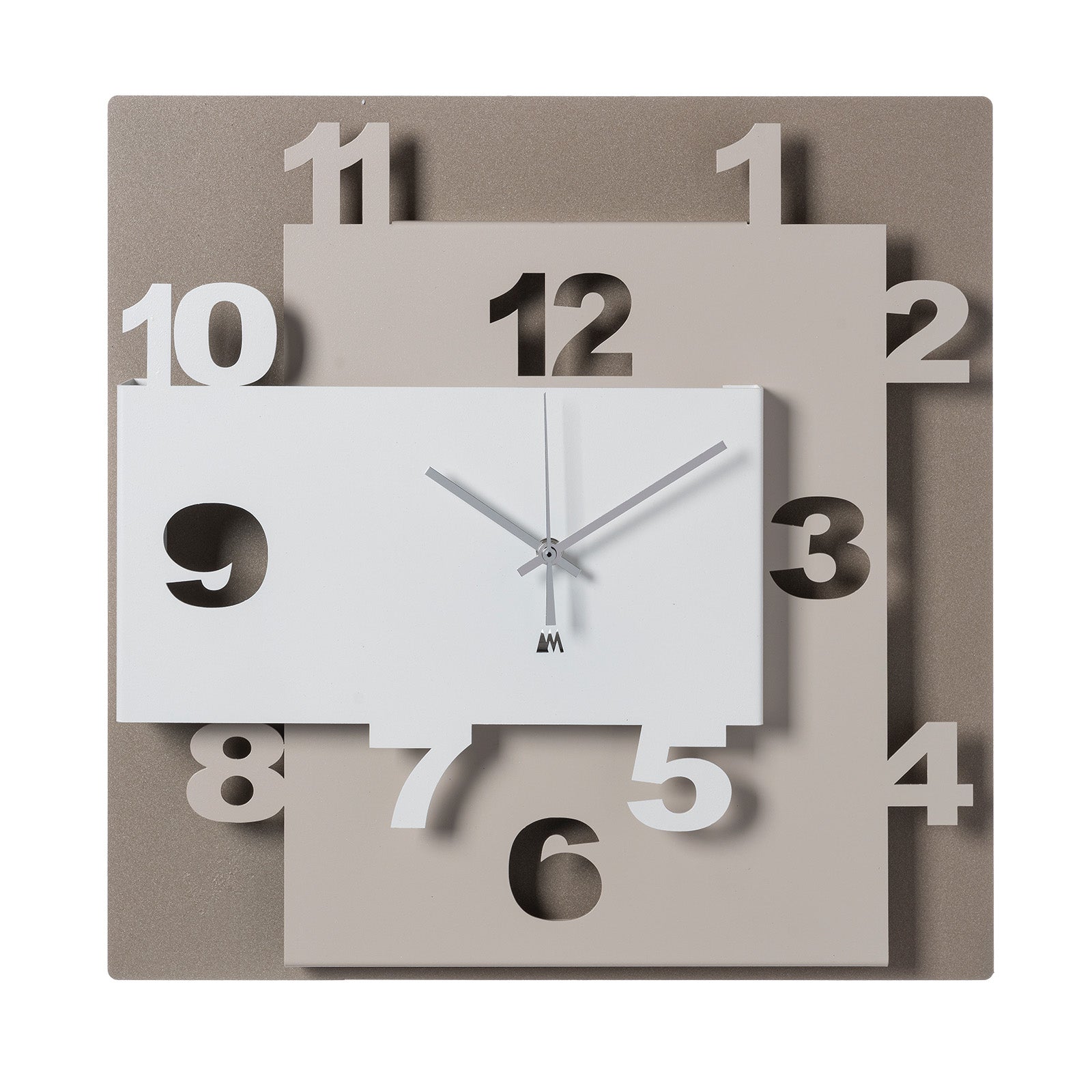 arti-mestieri-ziggurat-orologio-da-parete-moderno-40x40-cm-a-3-livelli image 2