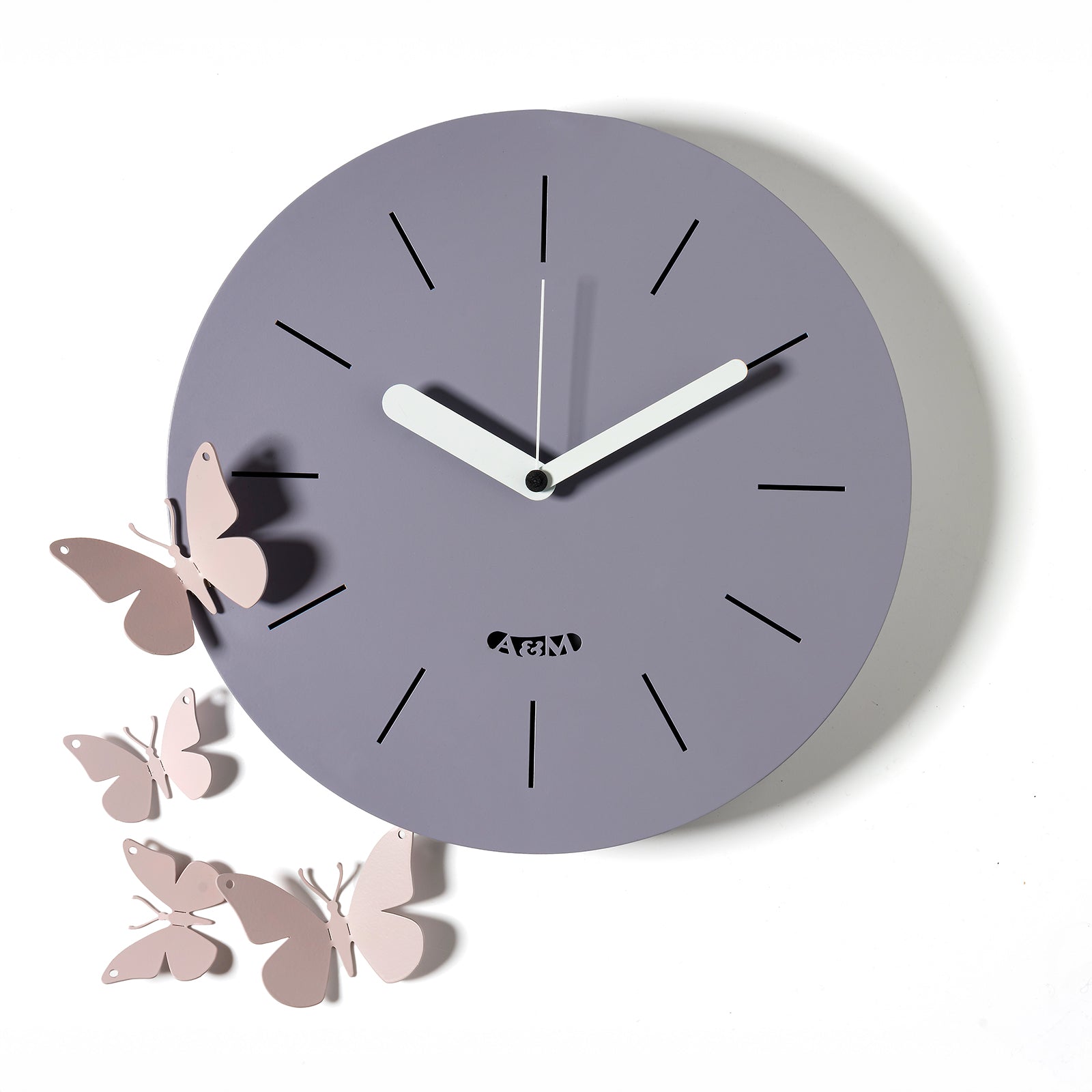 arti-mestieri-battito-d-ali-orologio-da-parete-con-farfalle image 2