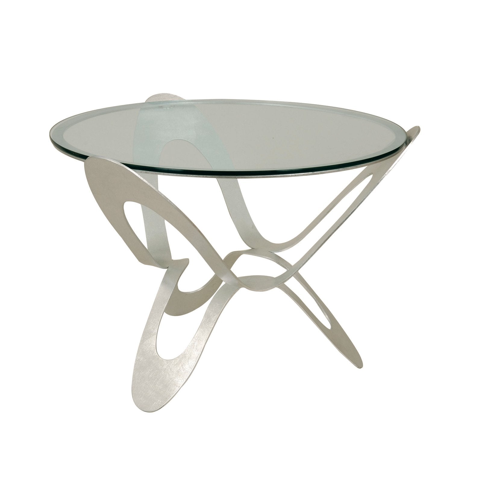 arti-mestieri-ninfa-tavolino-foglia-oro-argento-in-ferro-e-vetro-65x50-cm image 2