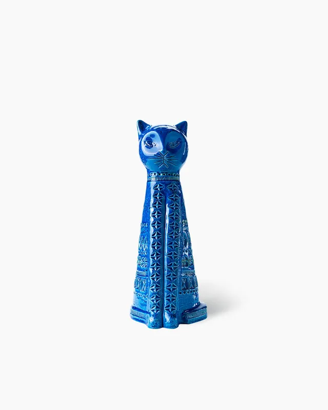 bitossi-ceramiche-figura-gatto-rimini-blu-aldo-londi image 1