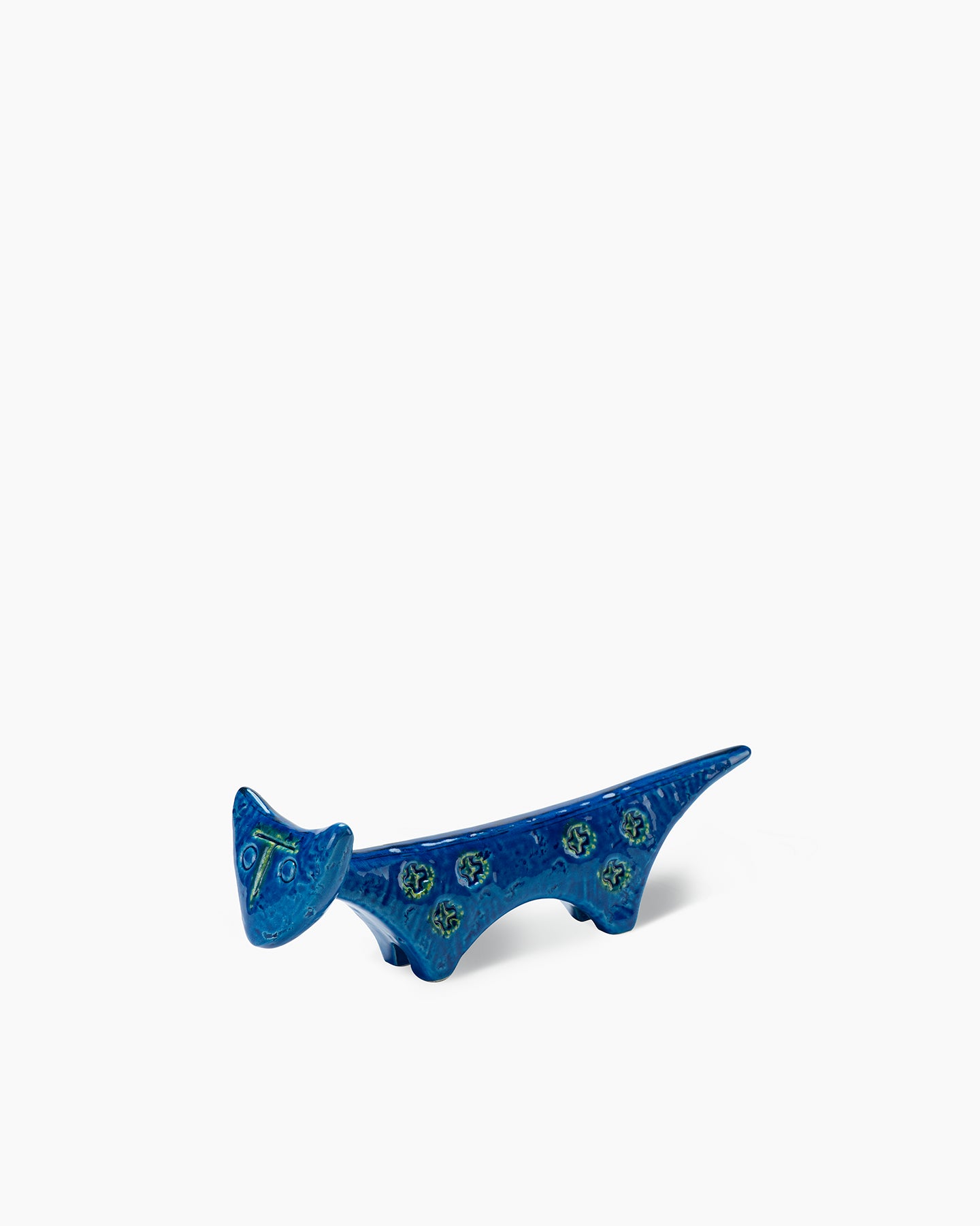 bitossi-ceramiche-figura-gatto-muso-triangolare-rimini-blu-aldo-londi image 2