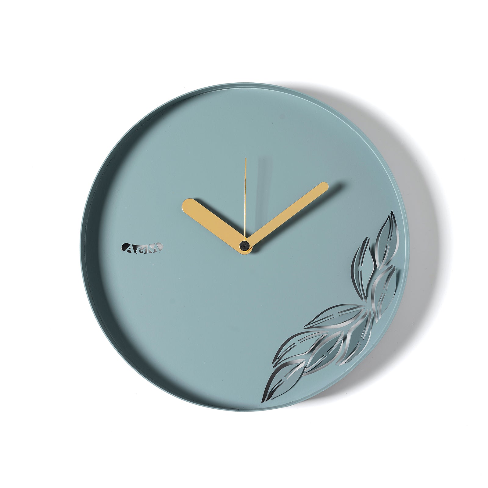 arti-mestieri-alba-orologio-da-parete-minimal-con-ramo-foglie image 5