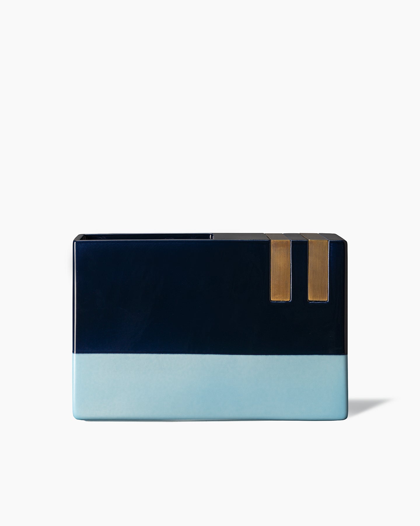 bitossi-ceramiche-vaso-equilibri-dimorestudio-rettangolare-ottone-blu-2016 image 1