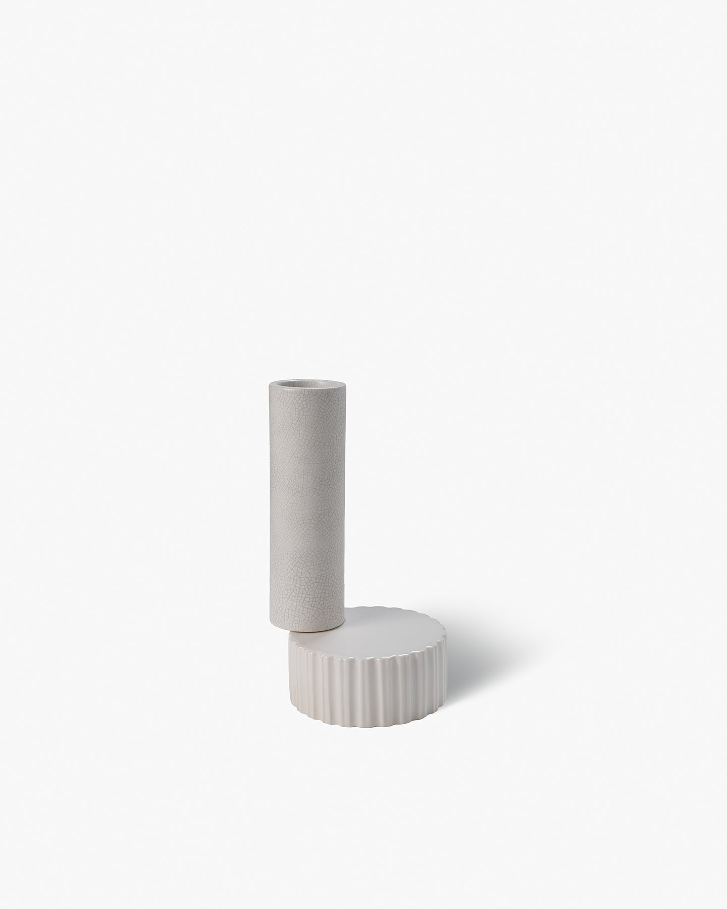 bitossi-ceramiche-vaso-2-elementi-onda-quincoces-drago-in-terra-bianca image 3
