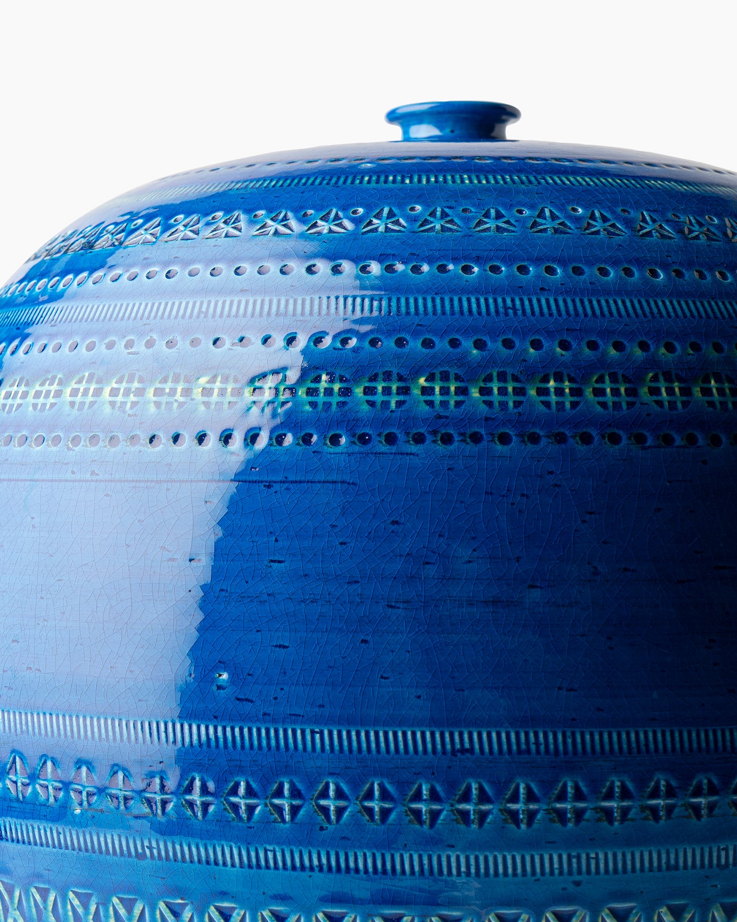 bitossi-ceramiche-vaso-sferico-rimini-blu-serie-aldo-londi image 3