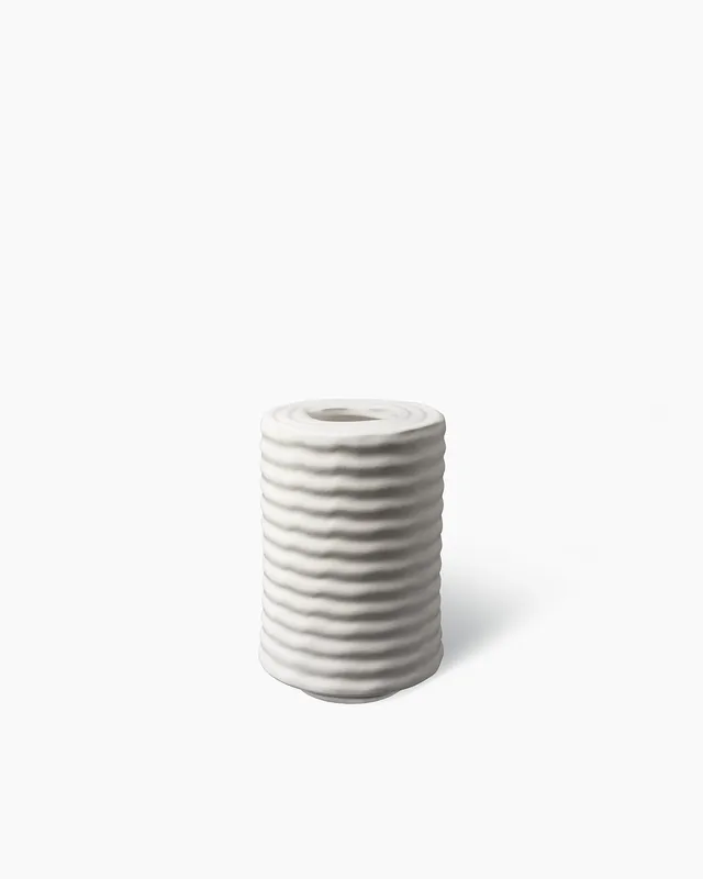 bitossi-ceramiche-vaso-wiggle-max-lamb-in-terra-bianca-smalto-bianco-matt image 1