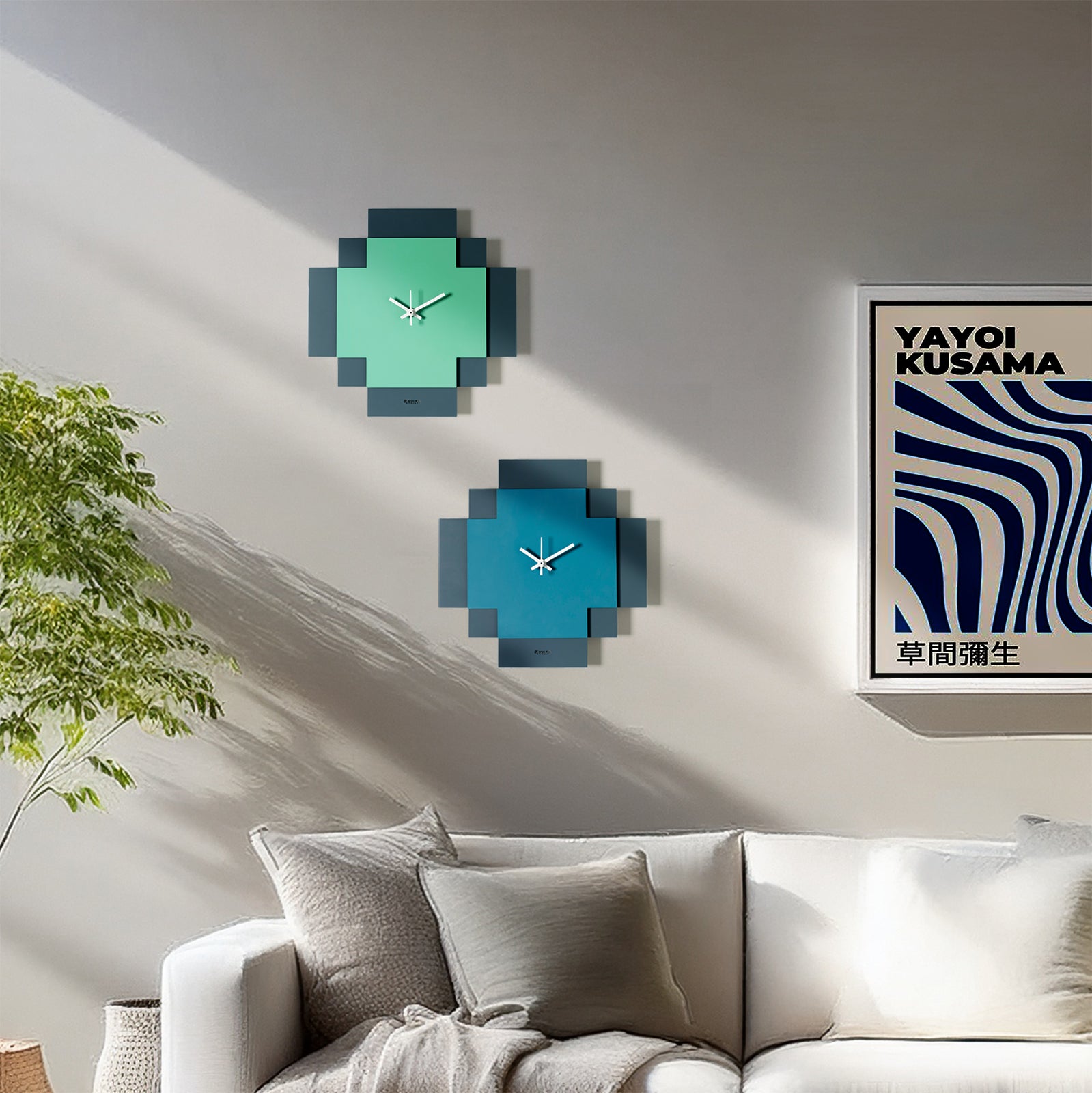 arti-mestieri-tetris-orologio-da-parete-geometrico-in-ferro image 4
