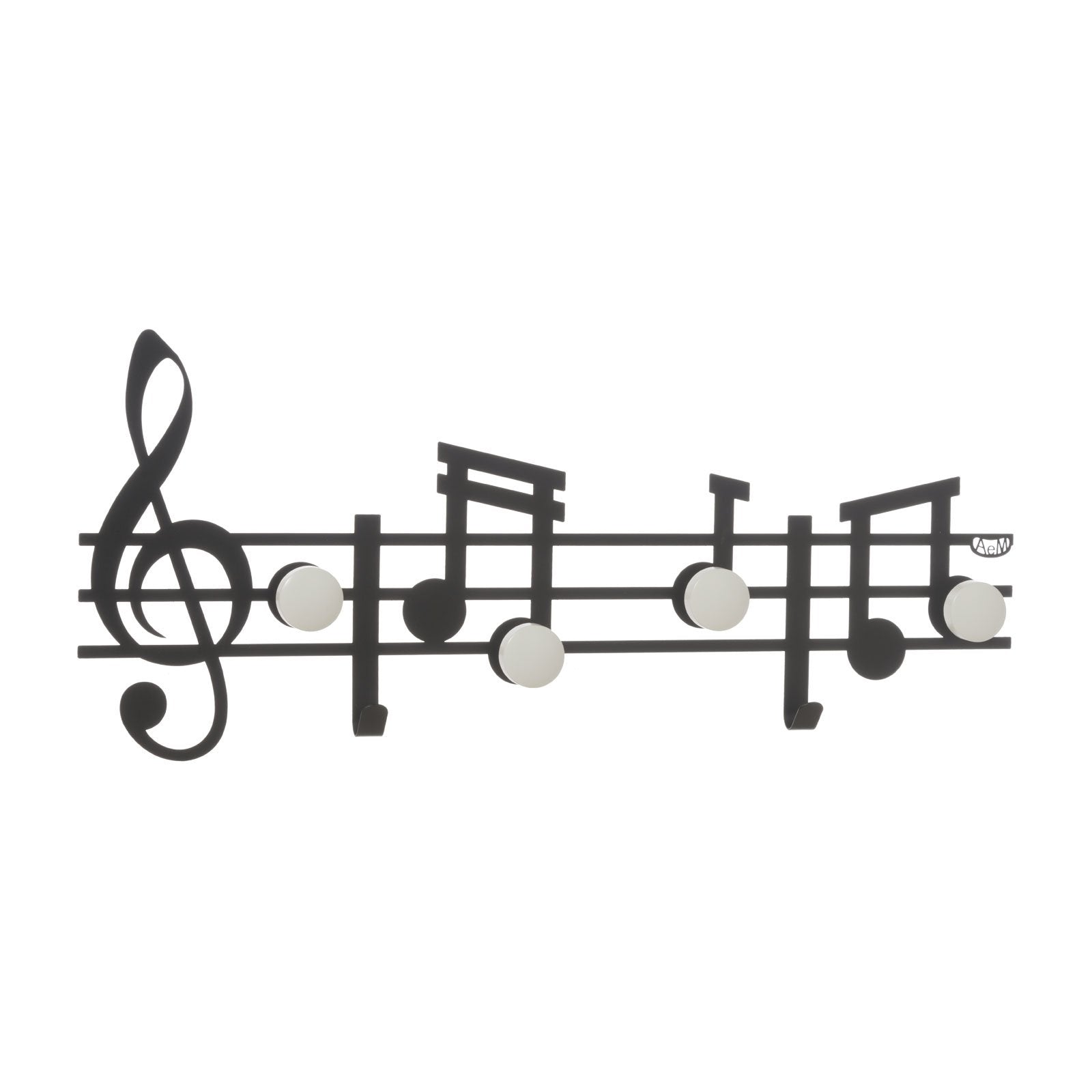arti-mestieri-music-appendiabiti-da-parete-note-musicali image 1