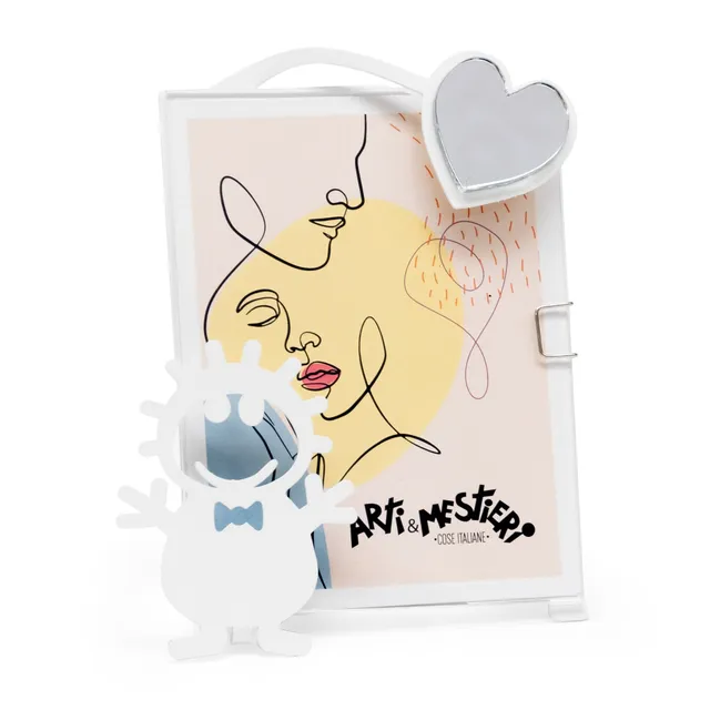 arti-mestieri-bibino-portafoto-bomboniera-bimbo-con-cuore image 1
