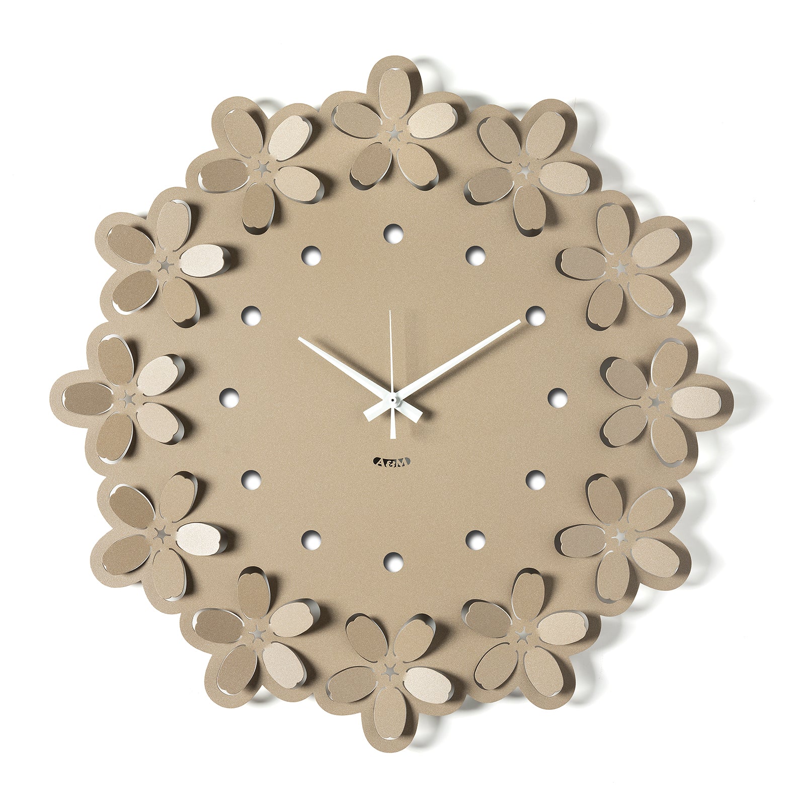 arti-mestieri-ume-orologio-da-parete-in-ferro-floreale image 1