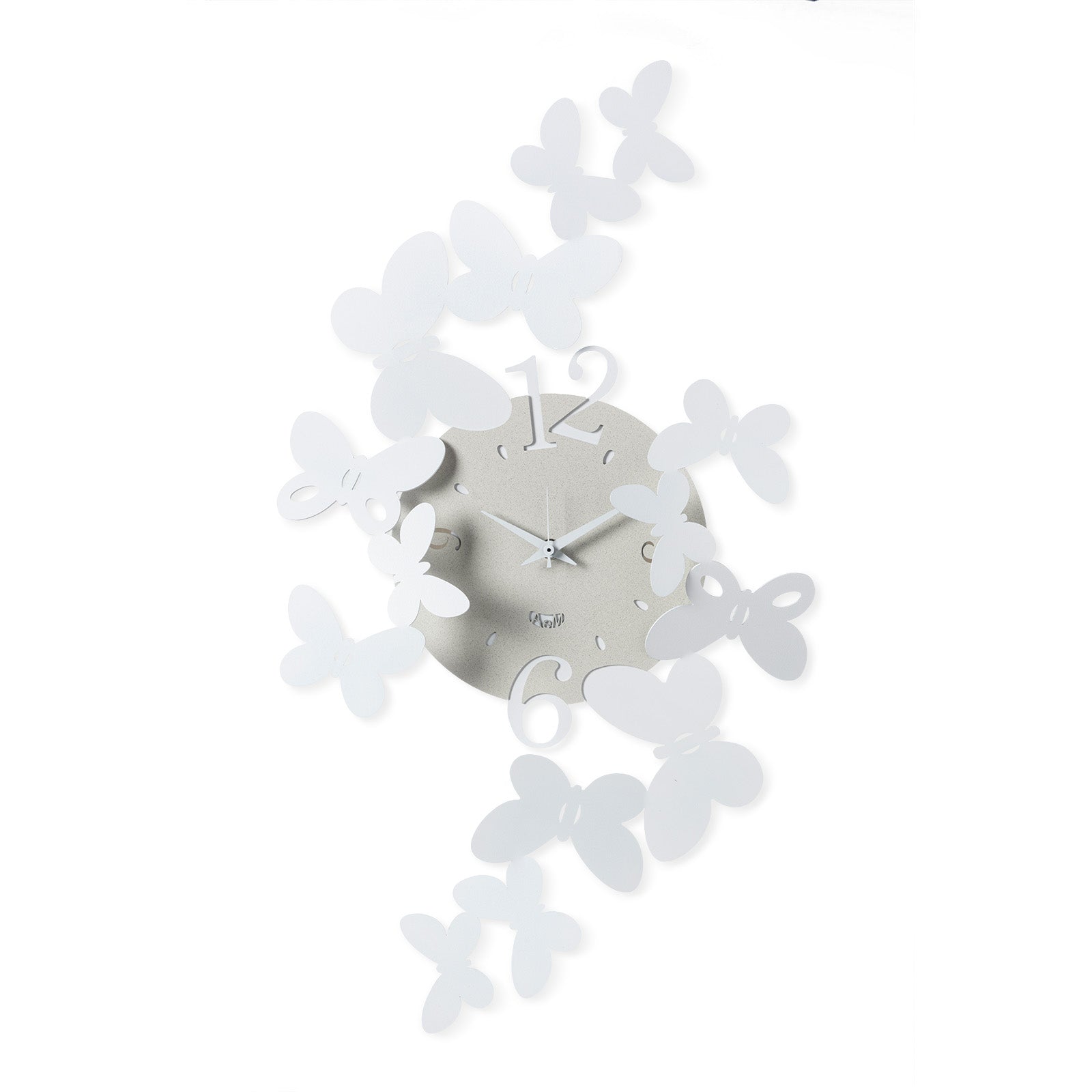 arti-mestieri-papillon-piccolo-orologio-da-parete-farfalle-32x56-cm image 1