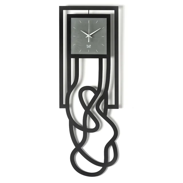 arti-mestieri-magma-orologio-da-parete-particolare-vetro-e-metallo image 1