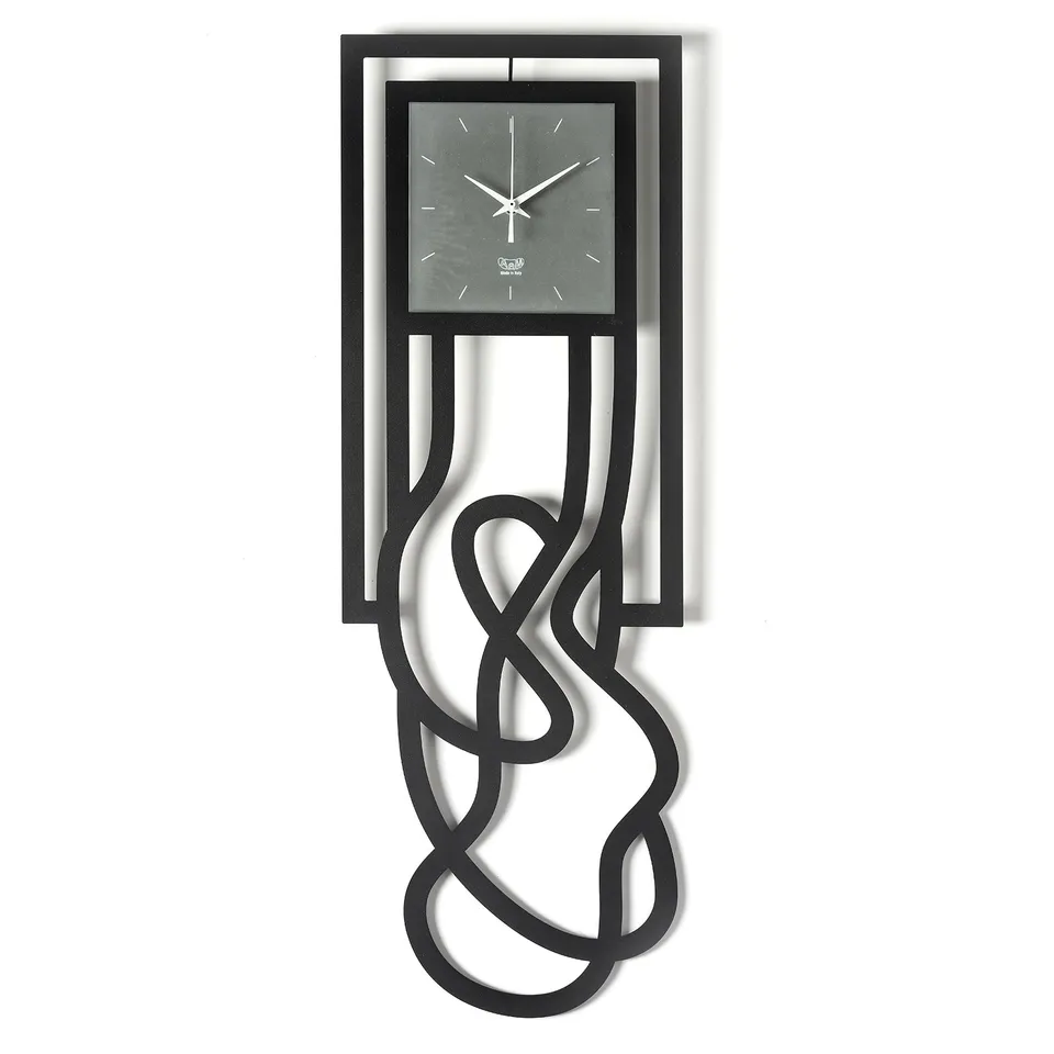 arti-mestieri-magma-orologio-da-parete-particolare-vetro-e-metallo image 1