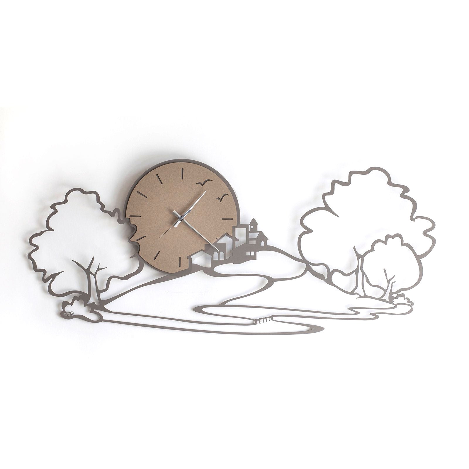 arti-mestieri-paesaggio-orologio-da-parete-in-ferro-98x43-cm image 2