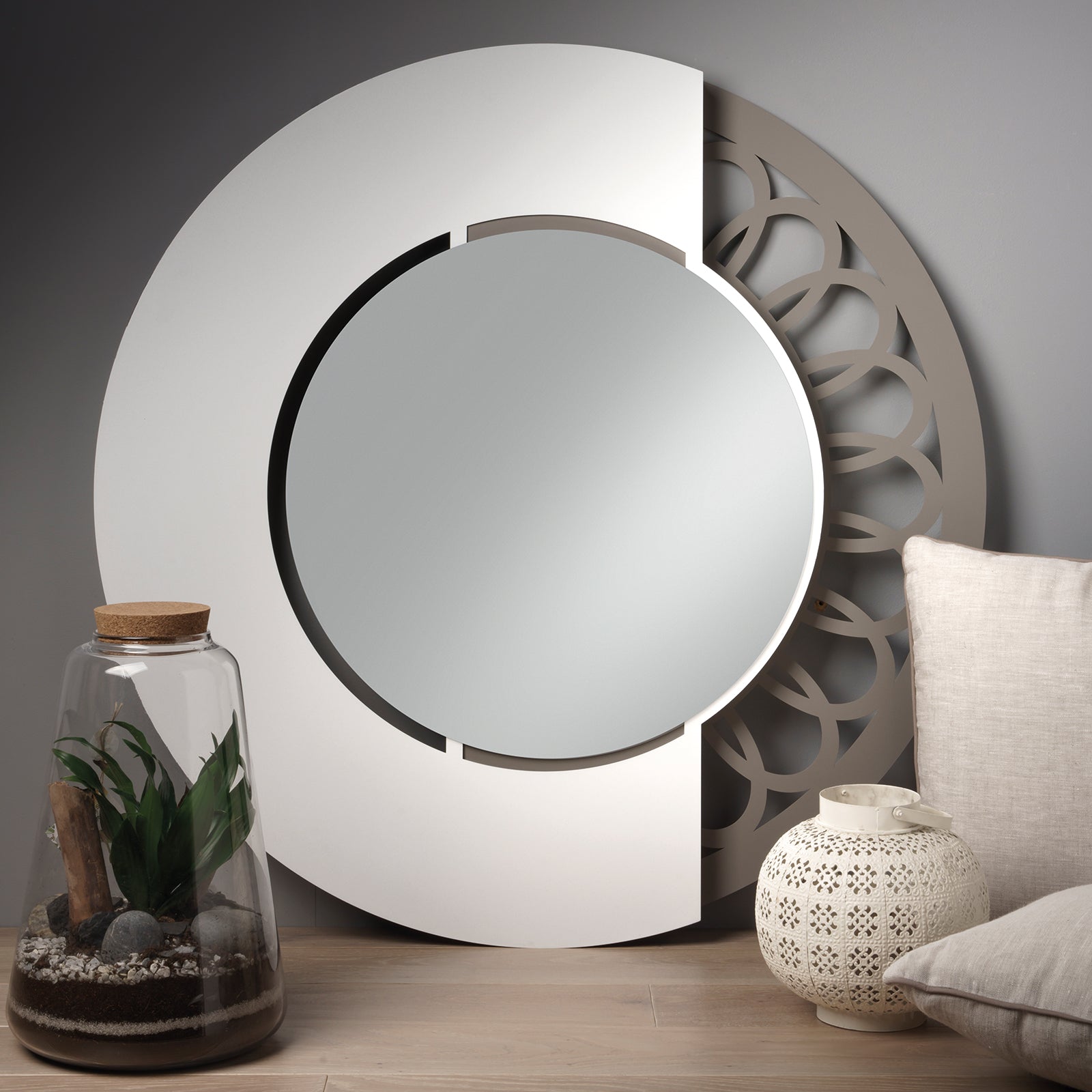 arti-mestieri-adone-specchio-parete-circolare-decorativo-ferro image 2