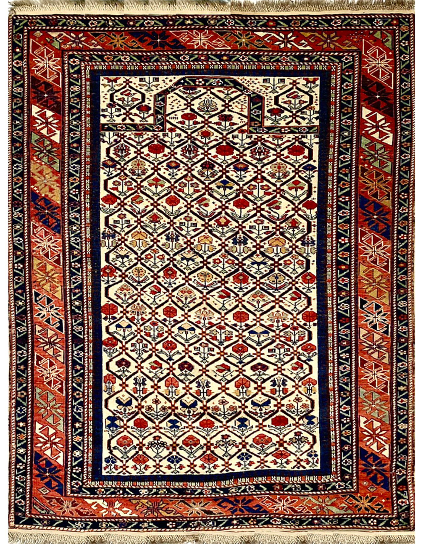 illulian-daghestan-b-caucasus-late-xix-century-tappeto-129-x-98-cm-in-lana-100-c image 1