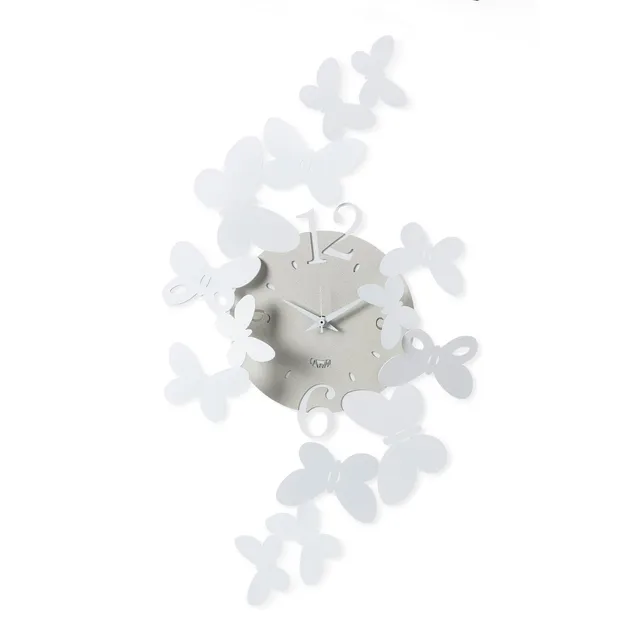 arti-mestieri-papillon-piccolo-orologio-da-parete-farfalle-32x56-cm image 1