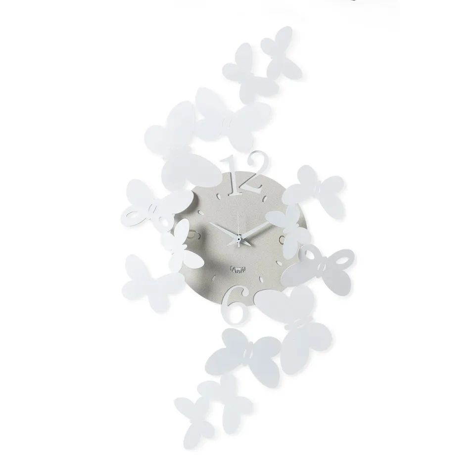arti-mestieri-papillon-piccolo-orologio-da-parete-farfalle-32x56-cm image 1