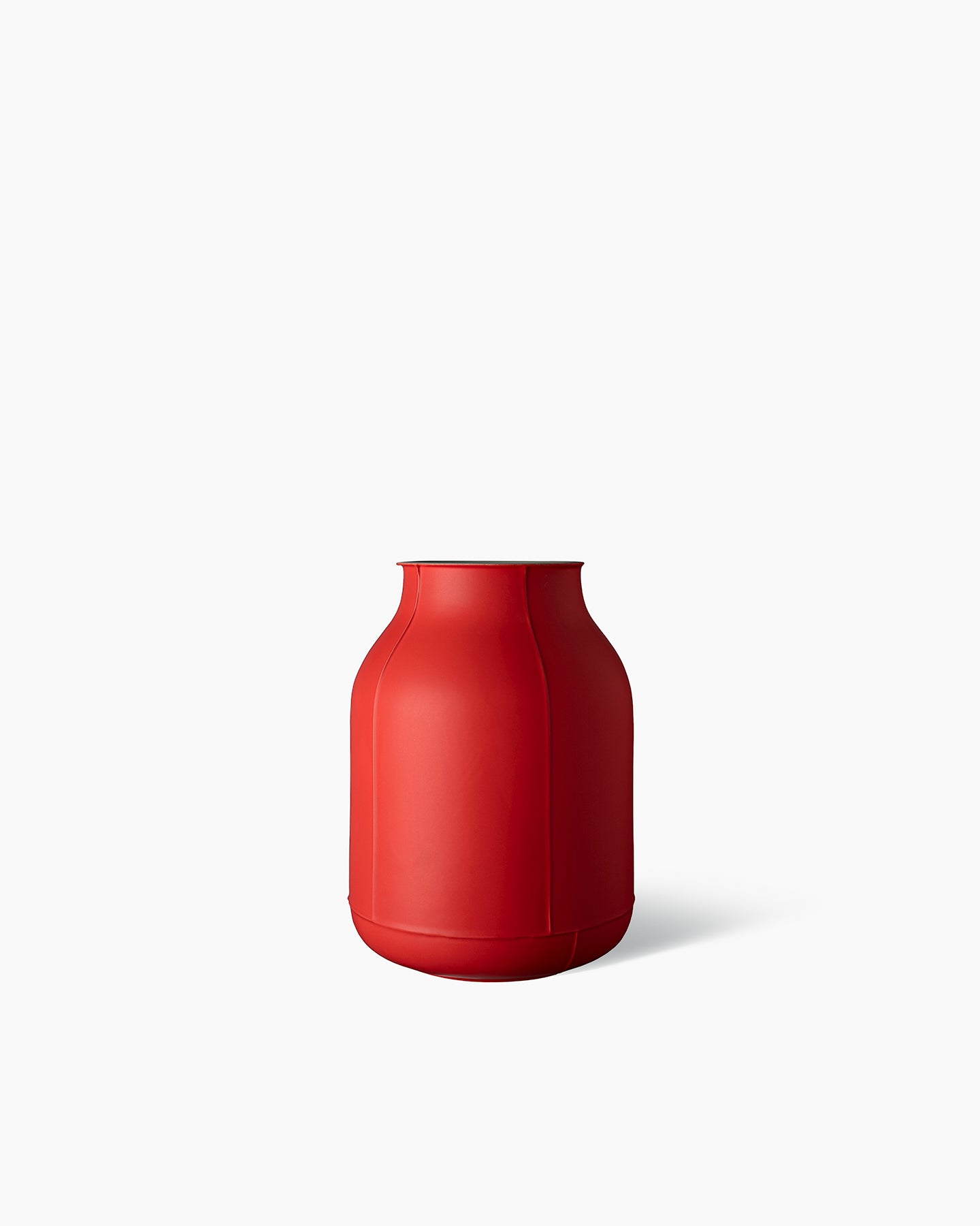 bitossi-ceramiche-vaso-barrel-large-benjamin-hubert-seams-rosso-verde image 2