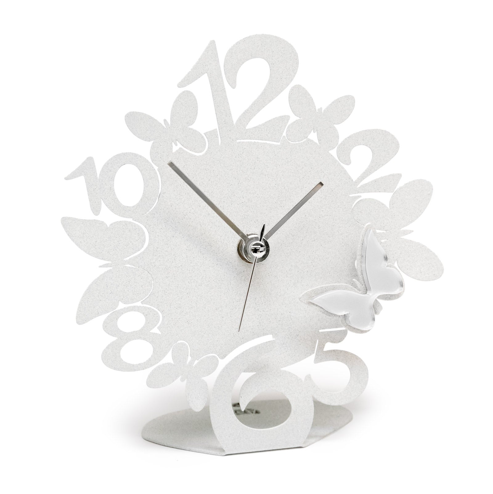 arti-mestieri-orologio-sciame-farfalline-decorato-bomboniera-14x15-cm image 2