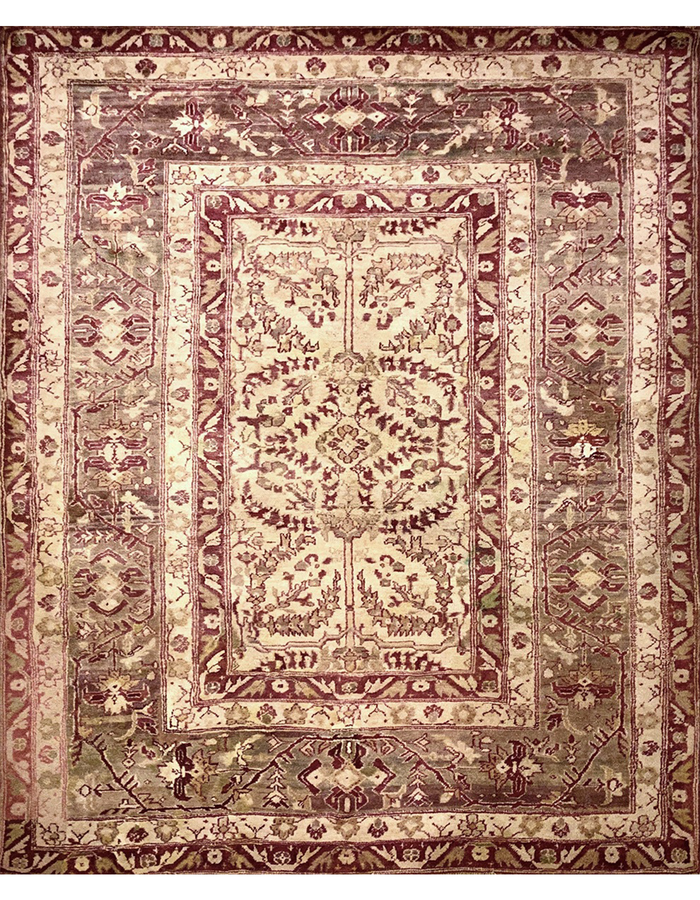 illulian-agra-palace-india-xix-sec-tappeto-205x150-cm-100-lana image 1