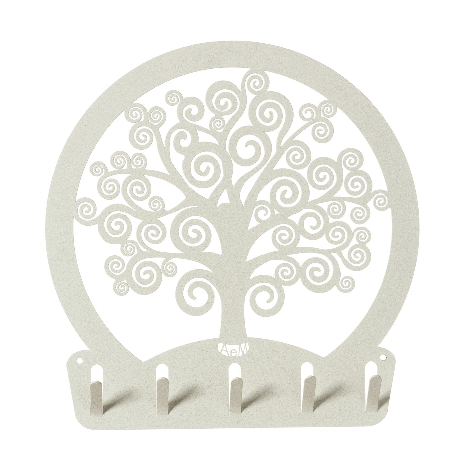 arti-mestieri-albero-della-vita-portachiavi-da-parete-moderno-ferro-25-cm-5-ganc image 2