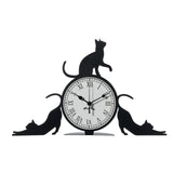 arti-mestieri-cattitude-orologio-da-tavolo-gatti-nero image 4