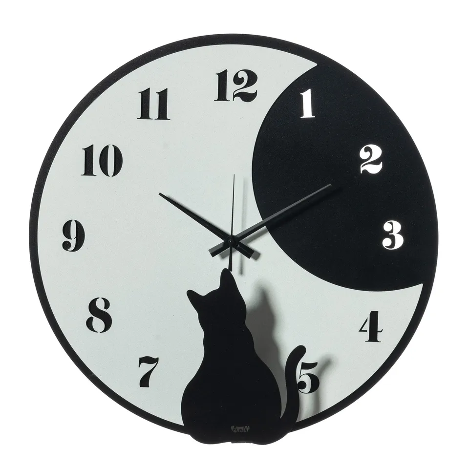arti-mestieri-orologio-da-parete-moon-whiskers-43-cm-in-ferro image 1