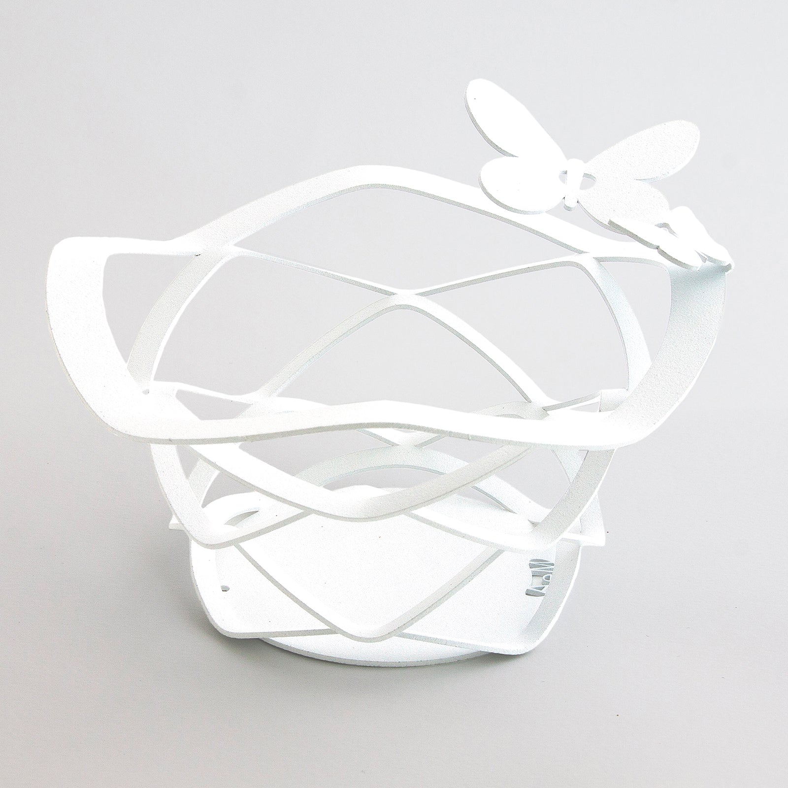 arti-mestieri-butterfly-cestino-bomboniera-di-design-in-ferro-13x5-cm image 2