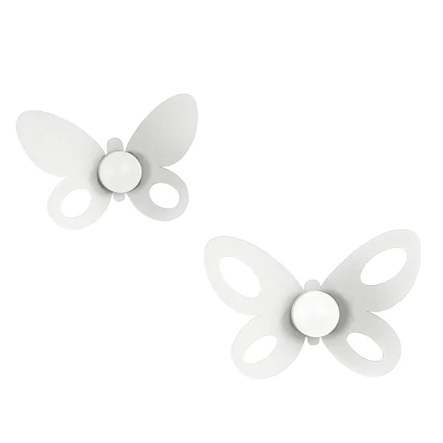 arti-mestieri-butterfly-set-2-ganci-appendiabiti-da-parete-per-bagno image 1