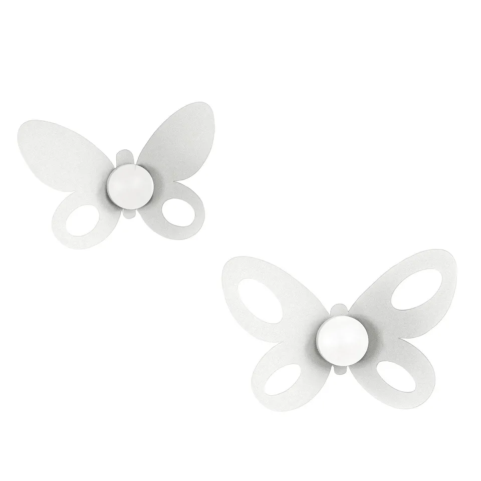 arti-mestieri-butterfly-set-2-ganci-appendiabiti-da-parete-per-bagno image 1